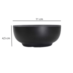 Tigela Japonesa Owan Preto e Cobre - 200ml