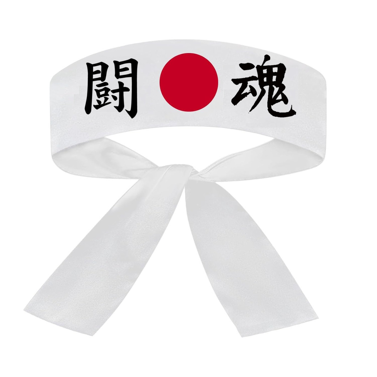 Faixa Japonesa Hachimaki para Sushiman Toukon Espírito de Lutador - Branco