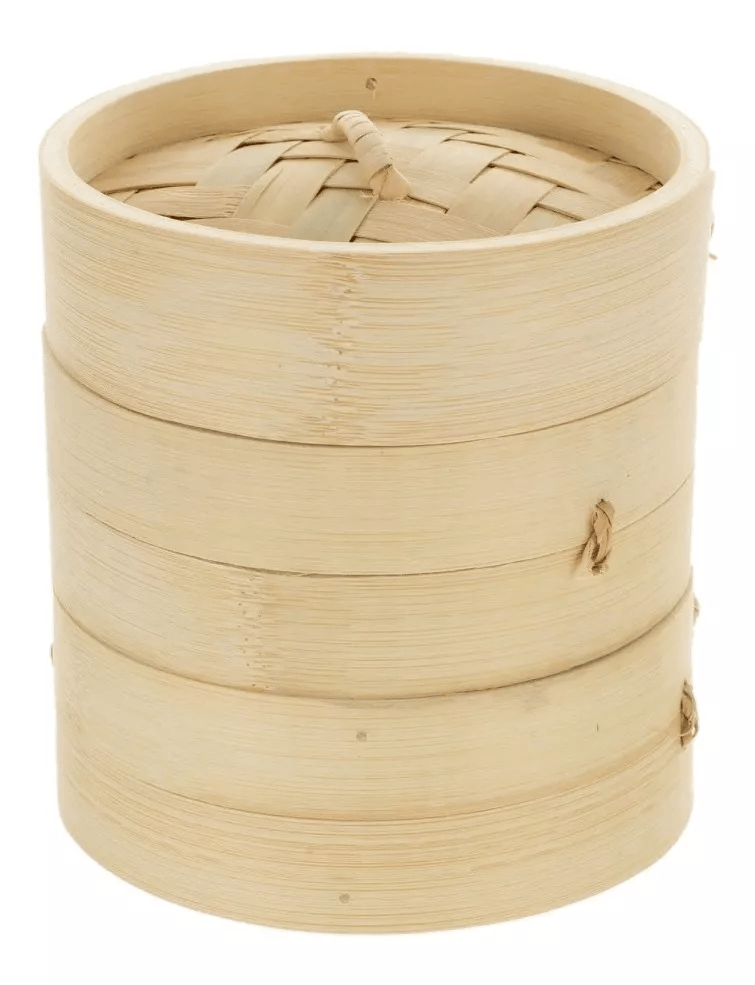 Panela Oriental de Bambu Cozimento a Vapor - 15cm