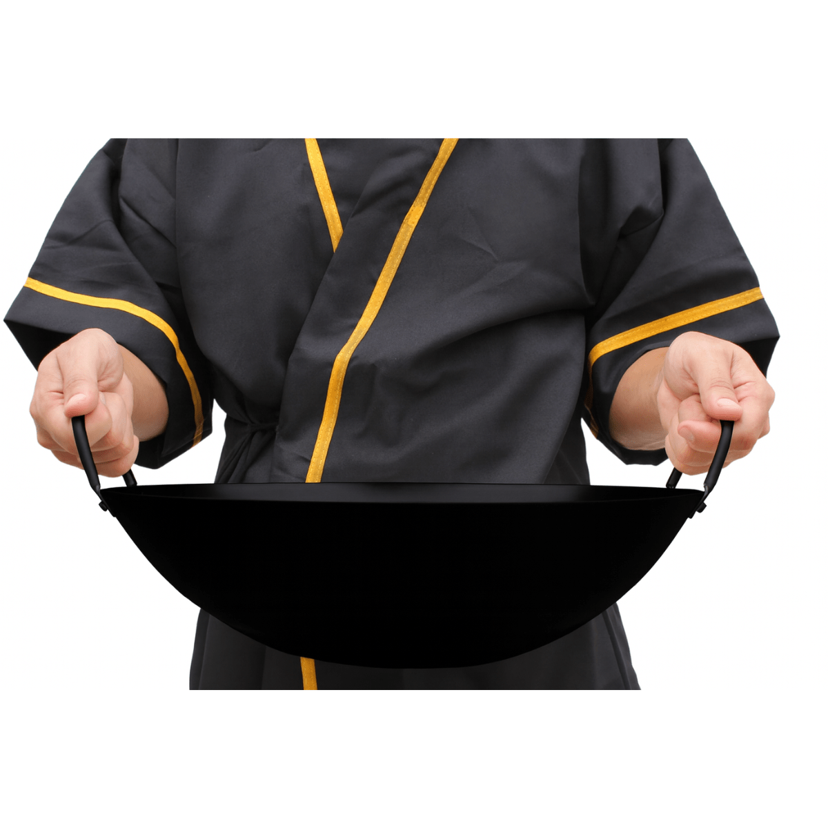 Panela Wok de Ferro Preta - 40cm - Hachi8