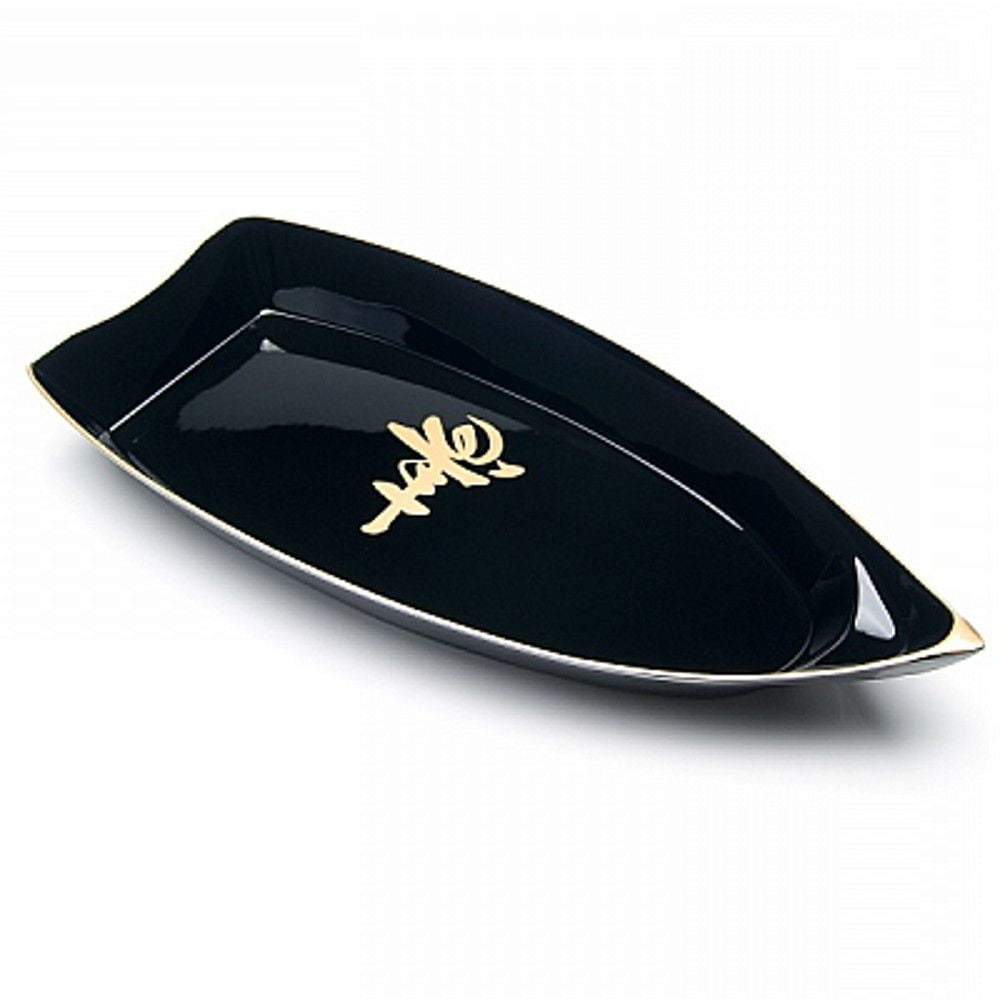 Barco Para Sushi Sashimi Obune - Ideograma Dourado