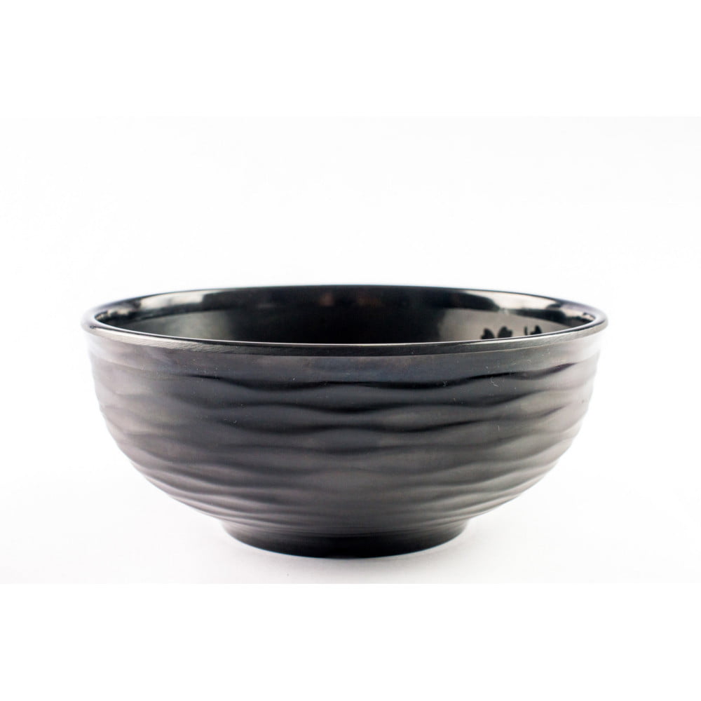 Tigela Japonesa para Udon Preta Grande 1,3L