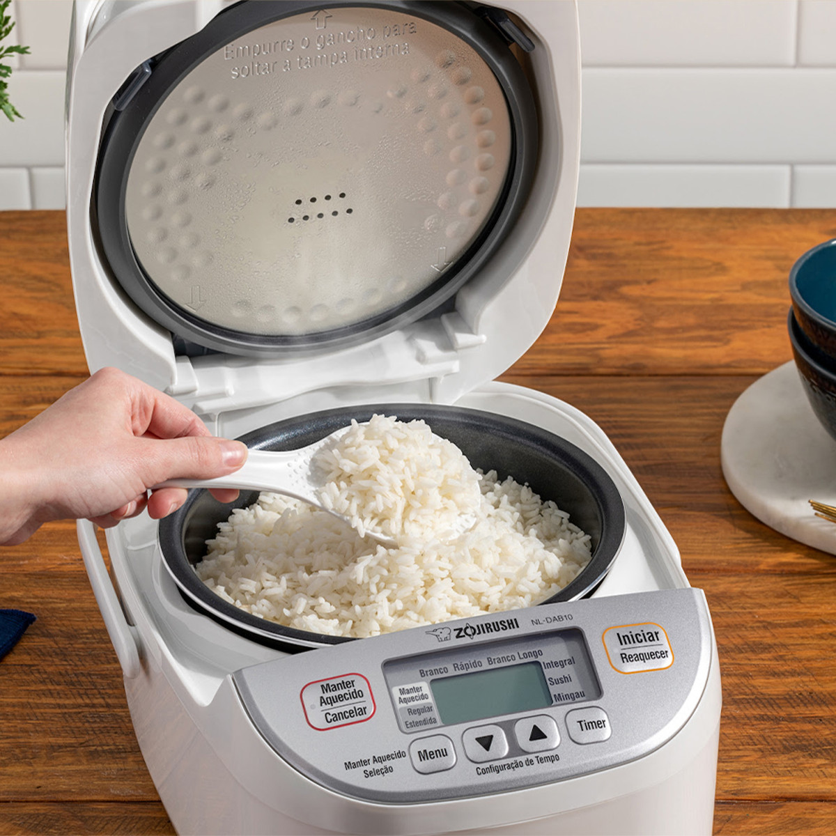 Panela Elétrica Japonesa com Aquecimento e Multi Programação com